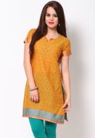 Alma Yellow Printed Kurtis