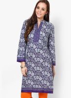 Biba Purple Printed Kurtis