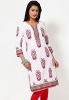 Biba Red Printed Kurtis