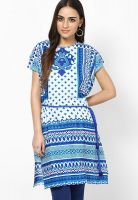 Global Desi Blue Printed Kurtis