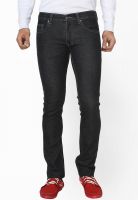 LIVE IN Solid Black Slim Fit Jeans
