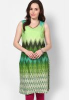 Rangriti Green Printed Kurtis