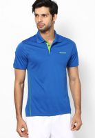 Reebok Navy Blue Blue Polo T-Shirtblue Polo T-Shirt Training Polo T-Shirt