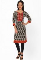 Salwar Studio Black Embroidered Kurtas
