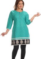Salwar Studio Blue Printed Kurtis