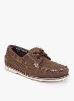 Tom Tailor Brown Boat Shoes