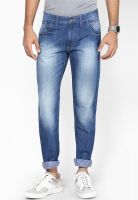 Flying Machine Blue Mid Rise Slim Fit Jeans