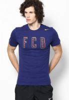 Nike As Barcelona Core Plus Blue Round Neck T-Shirt
