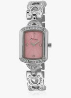 Olvin 16104 Sm02 Silver/Pink Analog Watch