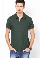 Proline Green Solid Polo T-Shirts