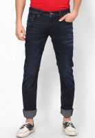 Rookies Washed Blue Slim Fit Jeans