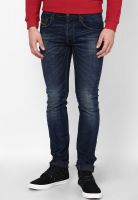 United Colors of Benetton Blue Stretch Skinny Fit Jeans