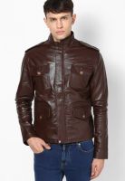 VARAH Brown Leather Jacket