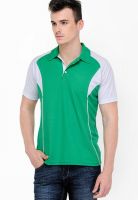 Yepme Green Solid Polo T-Shirts