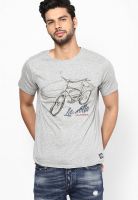 Jack & Jones Grey Crew Neck T Shirt