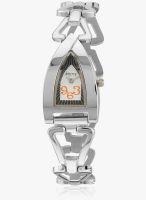 Adine Ad-622 Silver/White Analog Watch