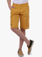 Crimsoune Club Solid Yellow Shorts