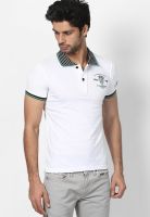 Duke White Printed Polo T-Shirt