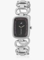Fastrack 6120Sm01 Silver/Black Analog Watch