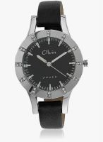 Olvin 1695 Sl06 Black/Black Analog Watch