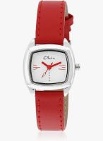 Olvin Quartz 1609 Sl01 Red/White Analog Watch