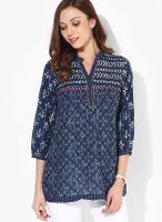 Rangriti Blue Printed Kurtis