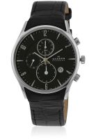 Skagen 329Xlslb Black/Black Chronograph Watch