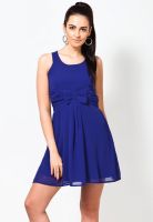 Vero Moda Sleeveless Blue Dress With Bow