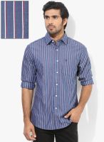 Allen Solly Blue Slim Fit Casual Shirt