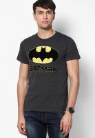 Batman Dark Grey Printed Round Neck T-Shirts