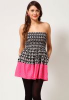 Belle Fille Black Colored Embroidered Off Shoulder