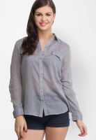 Oxolloxo Grey Solid Shirt