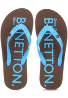 United Colors of Benetton Brown Flip Flops