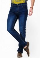 Yepme Solid Blue Regular Fit Jeans