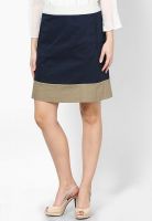 s.Oliver Blue A-Line Skirt