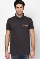 Duke Grey Printed Polo T-Shirt