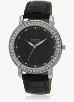 Exotica Fashion Black Metal Analog Watch