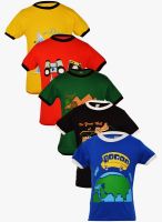 Gkiidz Pack Of 5 Assorted T-Shirts