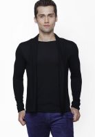 Globus Black Solid Round Neck T-Shirt