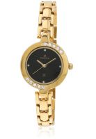 Maxima 29411Bmly Golden/Black Analog Watch