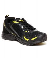 Slazenger Darrel Black & Yellow Running Shoes