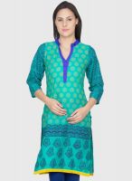 Vani Green Printed Kurti