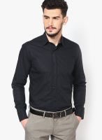 I Know Solid Black Casual Shirt