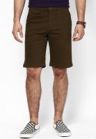 Phosphorus Brown Knee Length Chinos Shorts