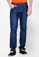 Yepme Blue Solid Regular Fit Jeans