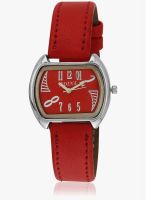 Adine Ad-1230 Red/Red Analog Watch