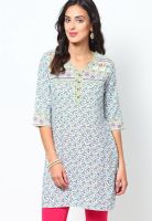 Aurelia Green Printed Kurtis