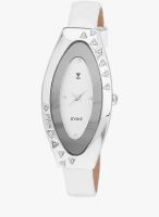Dvine Sd5018Wt White/Silver Analog Watch