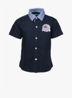 Gini & Jony Navy Blue Casual Shirt