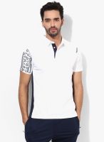 Reebok White Solid Polo T-Shirts